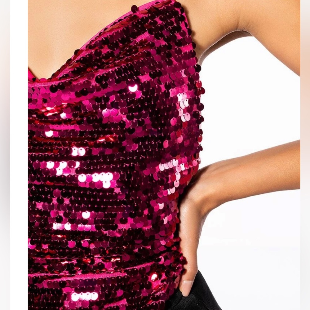 Sequin Handkerchief Top